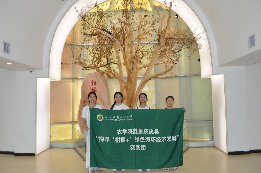 實踐團參觀柑橘時空館合影